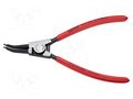 Pliers; for circlip; external; 19÷60mm; Pliers len: 185mm; angular KNIPEX KNP.4631A22