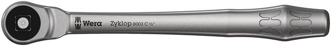 8003 C Zyklop Metal Ratchet with push-through square and 1/2" drive, 1/2"x281, Wera 05004063001