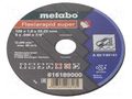 Cutting wheel; Ø: 125mm; Øhole: 22.23mm; Disc thick: 1mm; steel METABO MTB.616189000