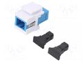 Connector: fiber optic; socket,coupler; SC,both sides; Cat: OS2 LOGILINK LOG-NK0034
