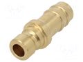 Connector; connector pipe; max.10bar; brass; Seal: FPM; D: 10mm PNEUMAT K06D-WO10