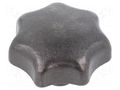 Knob; Ø: 63mm; Int.thread: M12; cast iron; DIN 6336 ELESA+GANTER DIN6336-GG-63-M12E