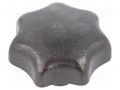 Knob; Ø: 63mm; Int.thread: M12; cast iron; DIN 6336 ELESA+GANTER DIN6336-GG-63-M12E