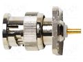 Connector: BNC; male; 75Ω; flange (4 holes); 12.7mm; -65÷165°C POMONA POM-6735