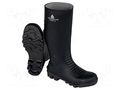 Boots; Size: 46; black; PVC; high,with metal toecap DELTA PLUS DEL-BRONZE2S5SRA46