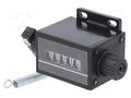 Counter: mechanical; mechanical indicator; strokes; 99999; 5mm TRUMETER 1-4615