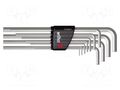 Wrench-set; hex key; Chrom-vanadium steel; Plating: nickel WIHA WIHA.36451