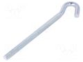 Hook; angular; steel; zinc; Thread len: 135mm; Overall len: 180mm DROMET D-HZ10180