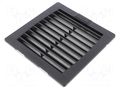 Filter; Cutout: 125x125mm; D: 26mm; IP54; Mounting: push-in; black WEIDMÜLLER EF-20-54-BK