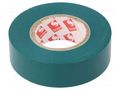 Tape: electrical insulating; W: 19mm; L: 20m; Thk: 0.13mm; green SCAPA SCAPA-2702-19/20GR