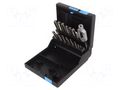 Kit: taps; plastic box; Holder: hand; Kit: taps,tap wrench; 22pcs. VÖLKEL VOLKEL-47001