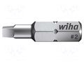 Screwdriver bit; square; RB2; 1/4"; Overall len: 25mm; STANDARD WIHA WIHA.06635