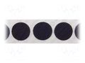 Tape: hook and loop; hook; caoutchouc; black; Application: fixing VELCRO® COIN-H-19-PS30-BK