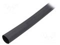 Heat shrink sleeve; glued; 4: 1; 12mm; L: 1.2m; black; polyolefine TE Connectivity ATUM-12/3-0-STK