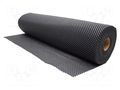 Bench mat; Width: 0.6m; L: 10m; foam,PVC; black; antislip; GripSafe COBA EUROPE COBA-GS010001