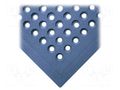 Anti-slip mat; Width: 0.9m; L: 1.5m; rubber; blue; with holes; 4pcs. COBA EUROPE COBA-SW020001