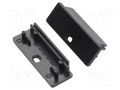 Cap for LED profiles; black; 20pcs; ABS; WIDE24 TOPMET TOP.84300002