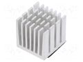 Heatsink: extruded; grilled; Raspberry Pi; silver; L: 15mm; W: 15mm  ODS-13808