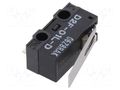 Microswitch SNAP ACTION; 1A/125VAC; 0.1A/30VDC; with lever; SPDT OMRON Electronic Components D2F-01LD