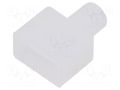 Stopper; silicone; with hole FOSE NL0612-SO-D