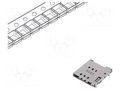 Connector: for cards; Nano SIM; without card tray,push-push; SMT ATTEND 115U-A101