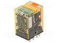 Relay: electromagnetic; 4PDT; Ucoil: 24VAC; Icontacts max: 6A; RU IDEC RU4S-A24
