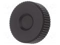 Knob; Ø: 50mm; Ext.thread: M10; 20mm; H: 33mm; technopolymer PP ELESA+GANTER MBT.50P-M10X20-C9