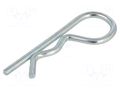 Cotter pin; zinc-plated steel; Ø: 4mm; L: 74mm; Shaft dia: 16÷20mm ELESA+GANTER GN1024-ST-4-E