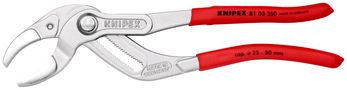 KNIPEX 81 03 250 Siphon and Connector Pliers covered with non-slip plastic chrome-plated 250 mm 81 03 250 4003773078487