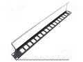 Mounting adapter; patch panel; rack; screw; 29mm; M3; Height: 1U CLIFF CP30159