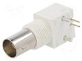 Connector: BNC; socket; female; angled; 75Ω; THT; POM; gold-plated ADAM TECH RF101ED0075