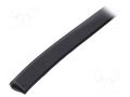 Hole and edge shield; PVC; L: 10m; black; H: 10mm; W: 5.5mm; -30÷70°C KURANT EP-2/BK