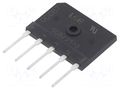 Bridge rectifier: three-phase; Urmax: 1kV; If: 25A; Ifsm: 300A; THT LUGUANG ELECTRONIC SGBJ2510-LGE