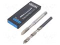 Tap; high speed steel cobalt HSS-E; M10; 1.5; ISO2/6H; 2pcs. VÖLKEL VOLKEL-35495
