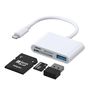 Joyroom S-H142 Lightning OTG HUB - USB-A 3.2 / Lightning / SD, TF card reader - white, Joyroom 6941237169259 6941237169259