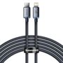 Baseus CAJY000301 Lightning - USB-C PD QC cable 20W 480Mb/s 2m - black, Baseus 6932172602772 6932172602772