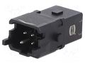 Connector: HDC; contact insert; male; Han® 1A; PIN: 4; 3P+PE HARTING 09100032606