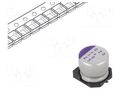 Capacitor: polymer; 10uF; 25VDC; SMD; OS-CON SVPD; ±20%; Ø6.3x6mm PANASONIC 25SVPD10M