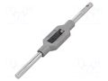 Tap wrench; Grip capac: 1/16"-1/4",M1-M8; L: 130mm; cast zinc VÖLKEL VOLKEL-13000