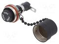 Fuse holder; 6.3x32mm; 20A; on panel; black; 340; 300VAC; 40÷85°C LITTELFUSE 03400313Z