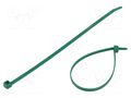 Cable tie; L: 210mm; W: 4.7mm; green; polyamide; 355N; Ømax: 55mm HELLERMANNTYTON T80R-PA66-GN