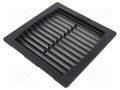 Filter; Cutout: 177x177mm; D: 34mm; IP54; Mounting: push-in; black WEIDMÜLLER EF-30-54-BK