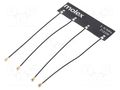 Antenna; Bluetooth,WiFi,ZigBee; linear; 70x20mm; Len: 100mm; U.FL MOLEX 2123300100