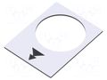 Label; white; Button marking: arrows; control cassette; 30x40mm SCHNEIDER ELECTRIC ZB2BY4953