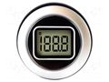 Voltmeter; digital,mounting; 0÷200mV; screw; LCD; 3,5 digit; 500uA LASCAR EM32-1B