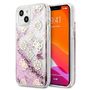 Guess GUHCP13SLGPEPI iPhone 13 mini 5.4&quot; pink/pink hardcase Peony Liquid Glitter, Guess 3666339025076 3666339025076
