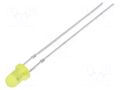 LED; yellow; 3mm; blinking; 220÷330mcd; 60°; 3÷5VDC; 20mA; 1.8Hz OPTOSUPPLY OSY5JS3164A