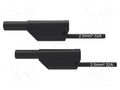 Test lead; 32A; banana plug 4mm,both sides; Urated: 1kV; black SCHÜTZINGER VSFK87012525-SW