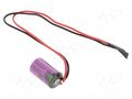 Battery: lithium (LTC); 1/2AA,1/2R6,14250; 3.6V; 1100mAh; cables TADIRAN SL-750/FL