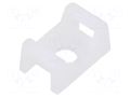 Holder; screw; natural; L: 15.2mm; Width: 9.7mm; cable ties ESSENTRA FTH-13R-01-M